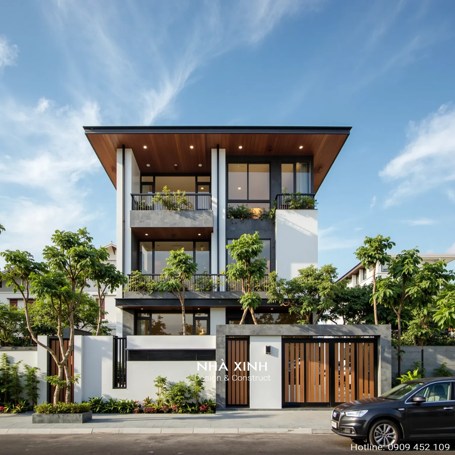 thiết kế nhà phố 3 tầng hiện đại np209