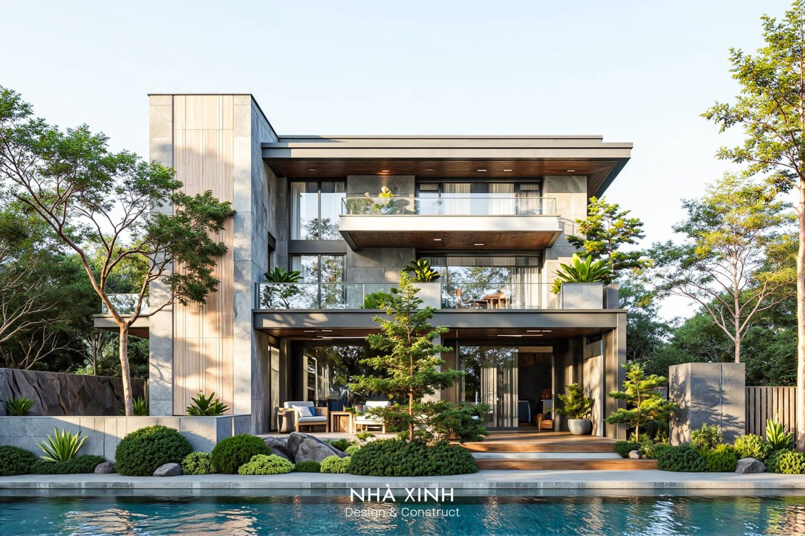 thiet ke biet thu hien dai modern essence ve dep tinh gian sang trong ben vung