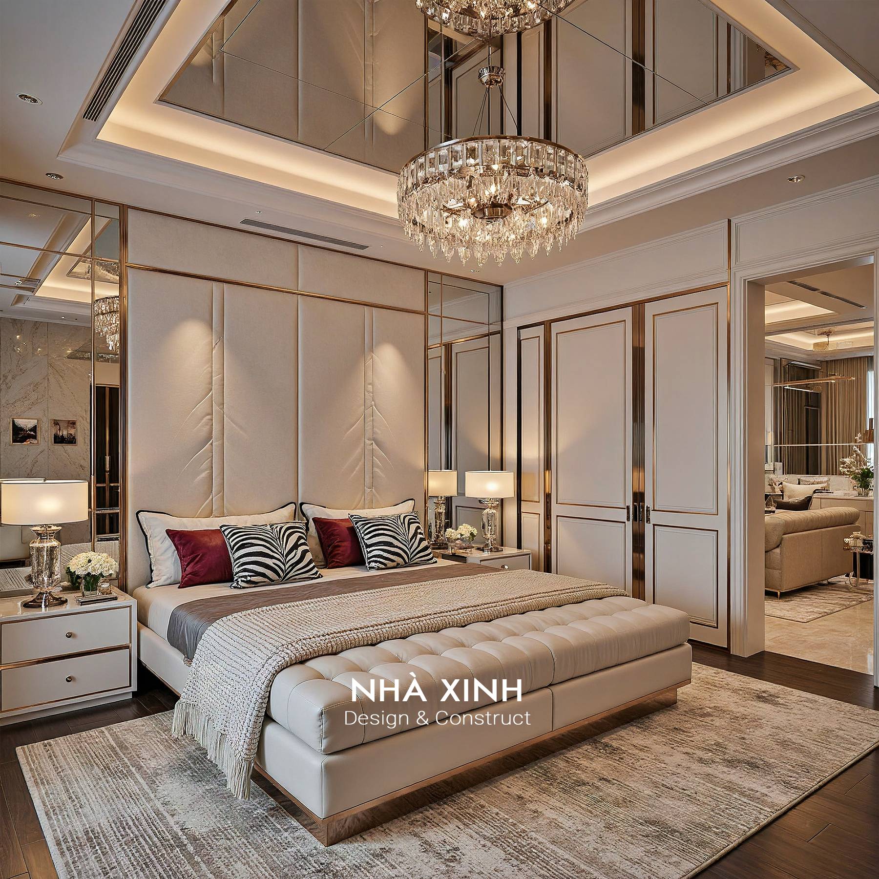 Thiết kế nội thất phòng ngủ phong cách hiện đại