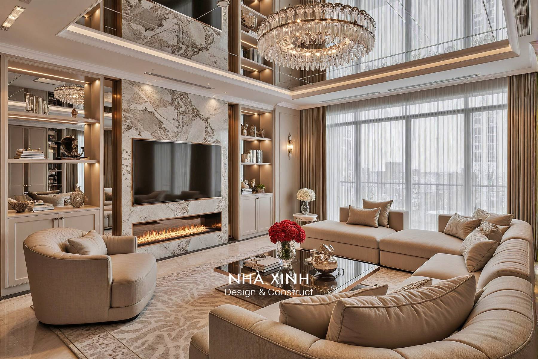 Nội thất biệt thự dự ấn Lakeivew City