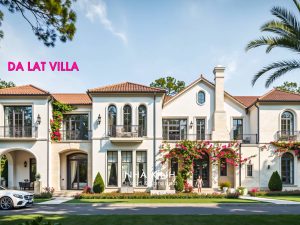 thiet ke biet thu vintage rose villa sang trong bt562