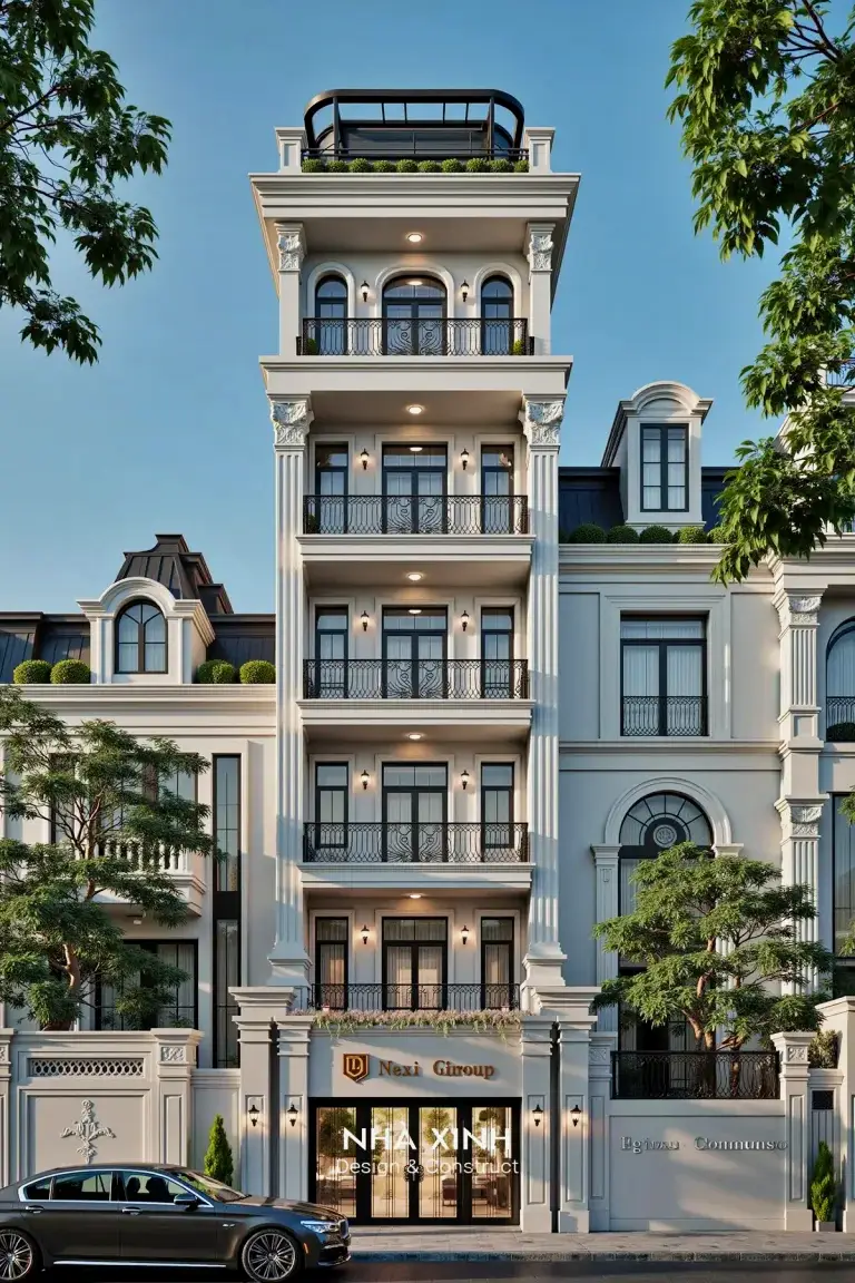 Thiết kế building văn phòng hiện đại