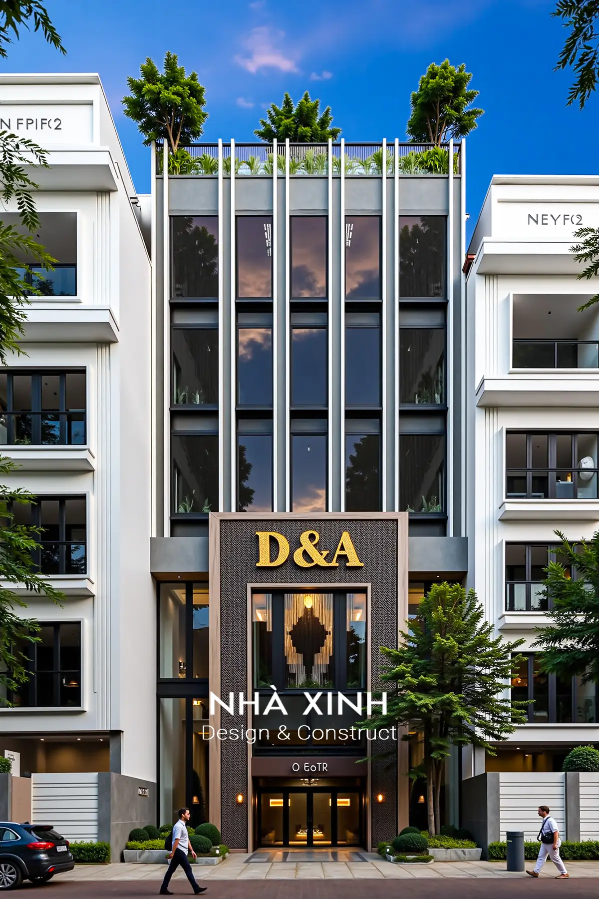 thiết kế mẫu building showroom đẹp