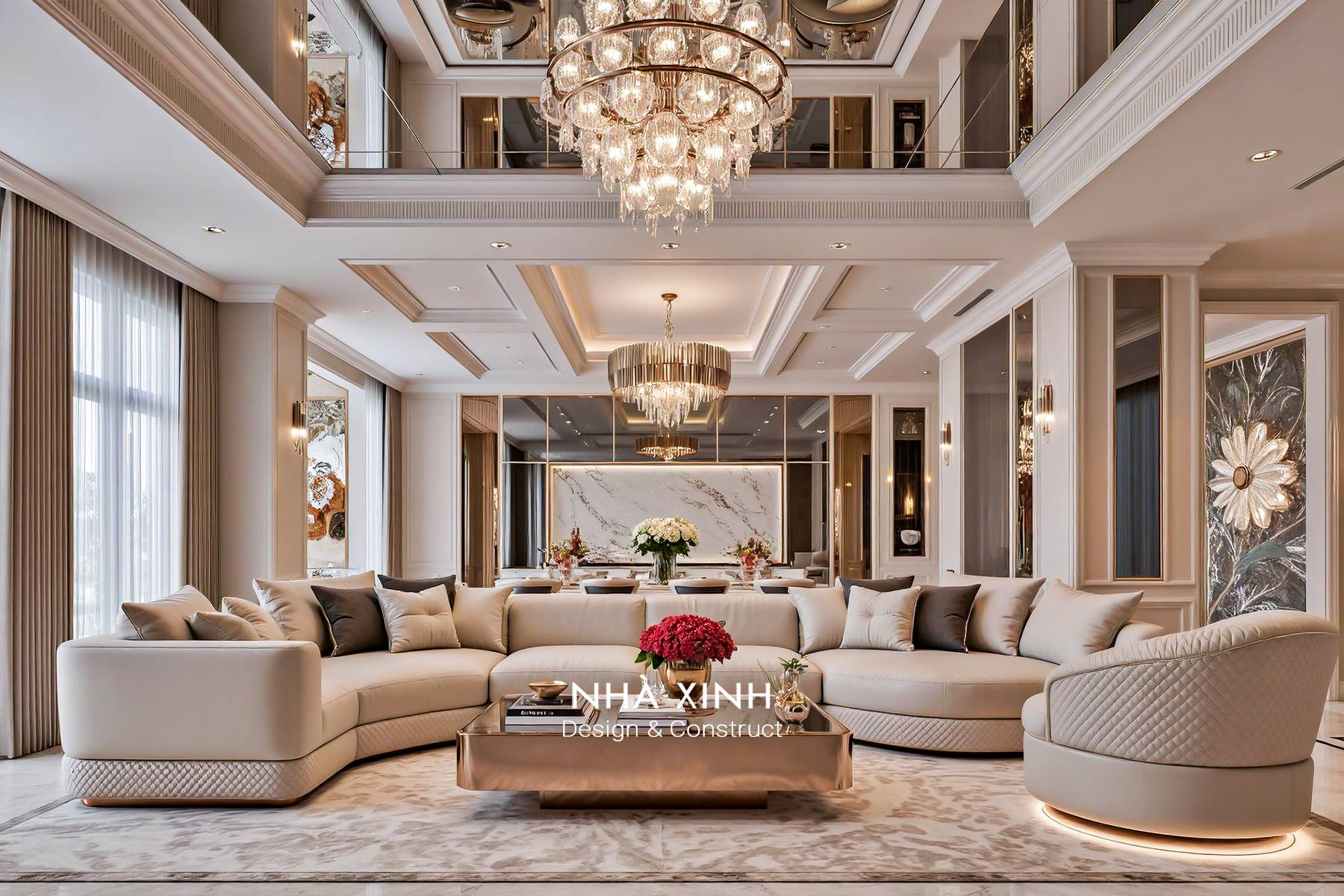 Mẫu thiết kế nội thất căn hộ Penthouse đẳng cấp