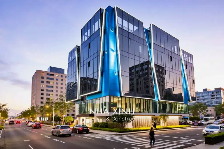 thiết kế showroom sang trọng