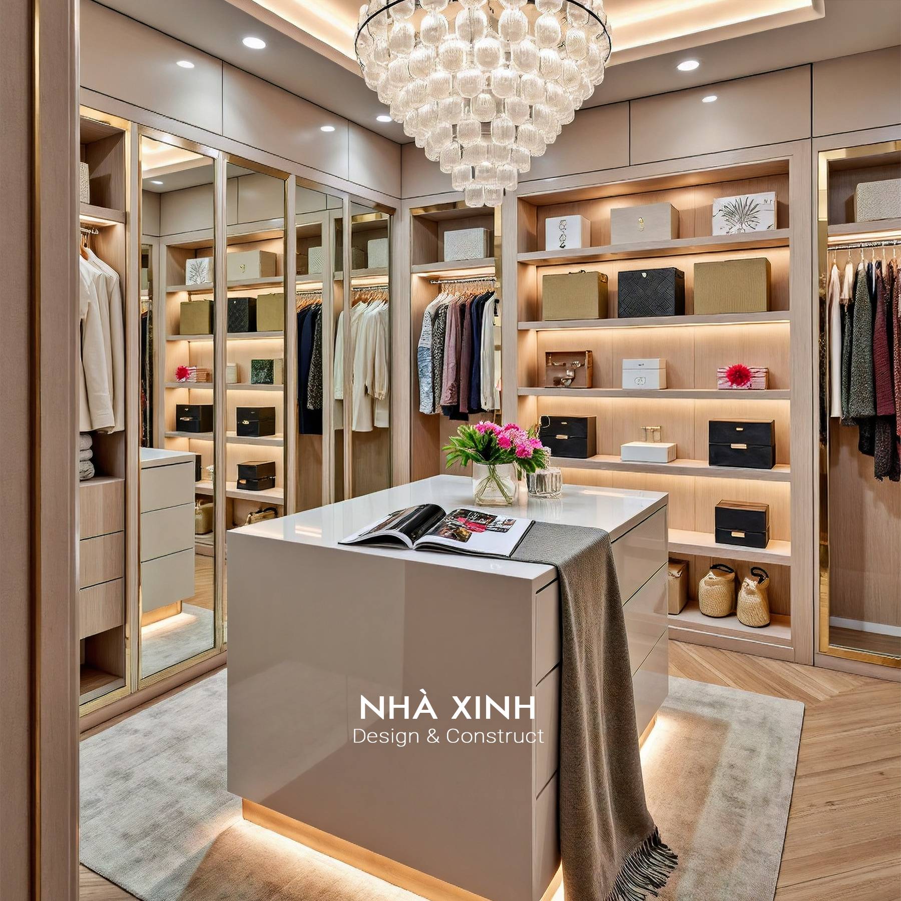 Mẫu thiết kế nội thất phòng bếp tiện nghi