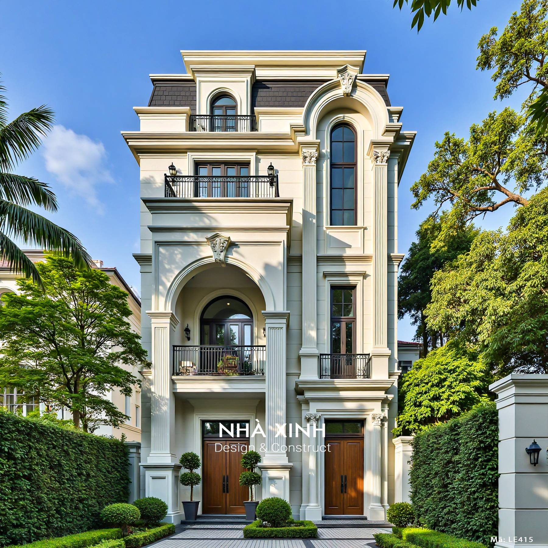 Biệt thự kiểu Pháp thanh lịch, trang nhã