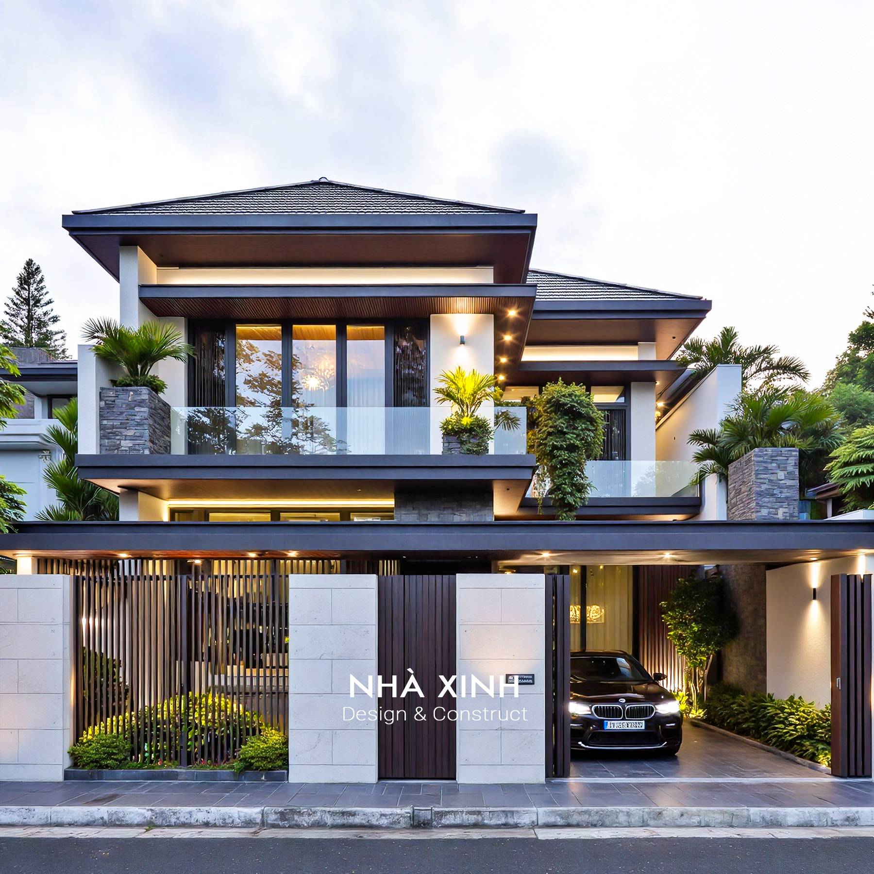 Biệt thự 2 tầng 300m2 có khu vực sân vườn rộng rãi