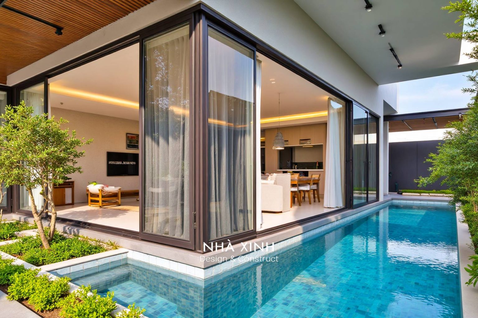 Biệt thự có hồ bơi view biển lãng mạn BT-HB120 – phối cảnh ngoại thất