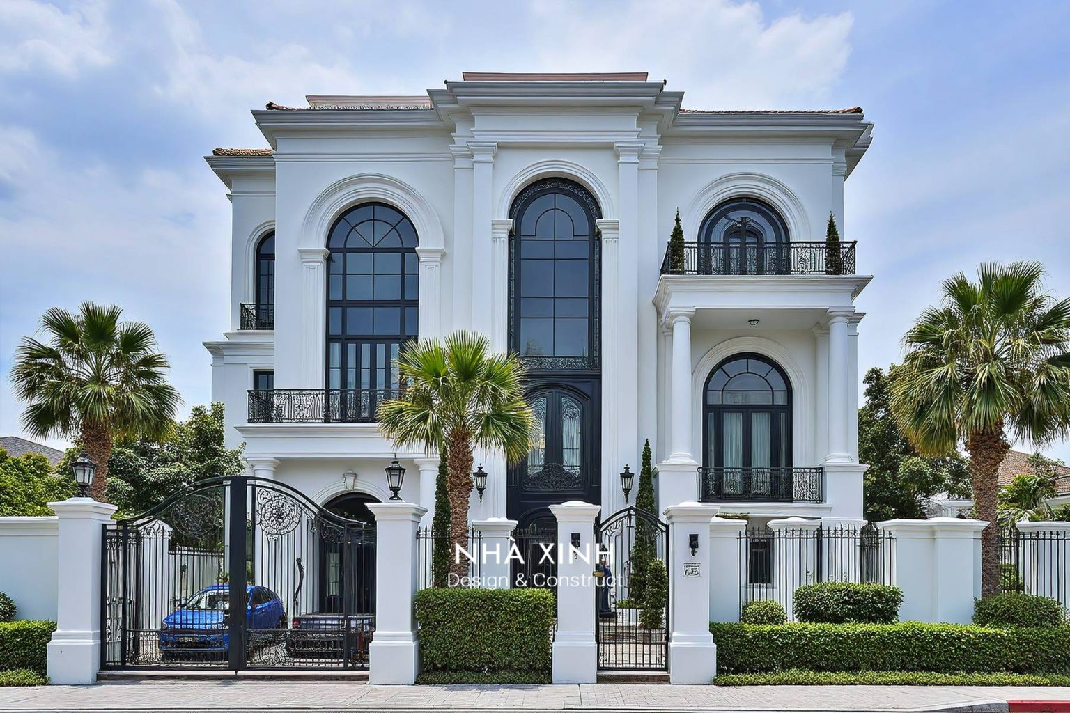 Thiết kế biệt thự 2 tầng đẹp có phòng thờ, bố trí trang trọng và hợp phong thủy (Dự án 20)