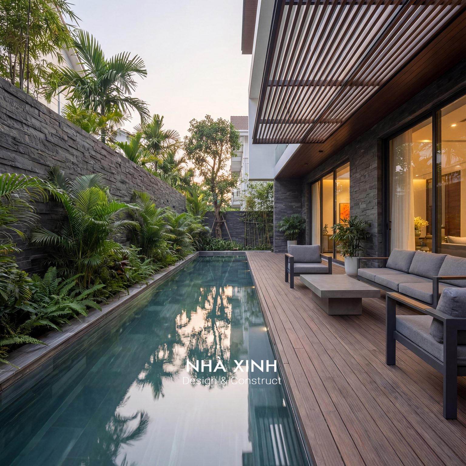 Dự án biệt thự 22-2 – phối cảnh ngoại thất