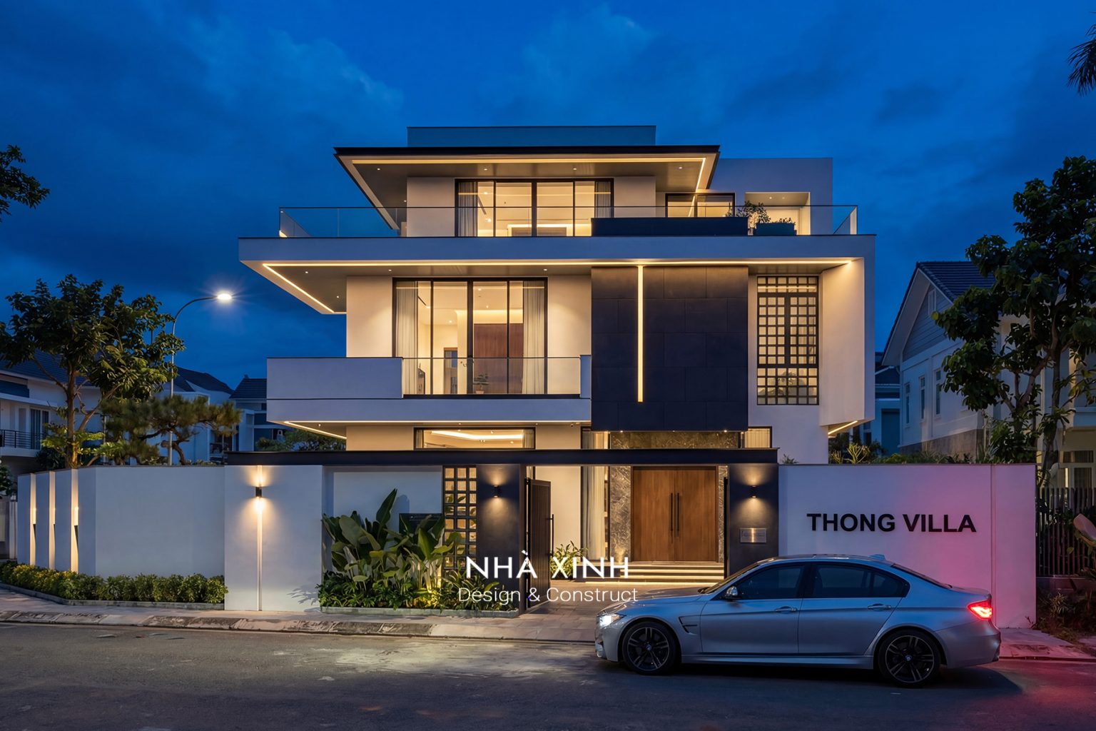 Biệt thự 2 tầng đẹp mái Nhật có sân vườn, mát yên tĩnh và dễ ở (Dự án 29)