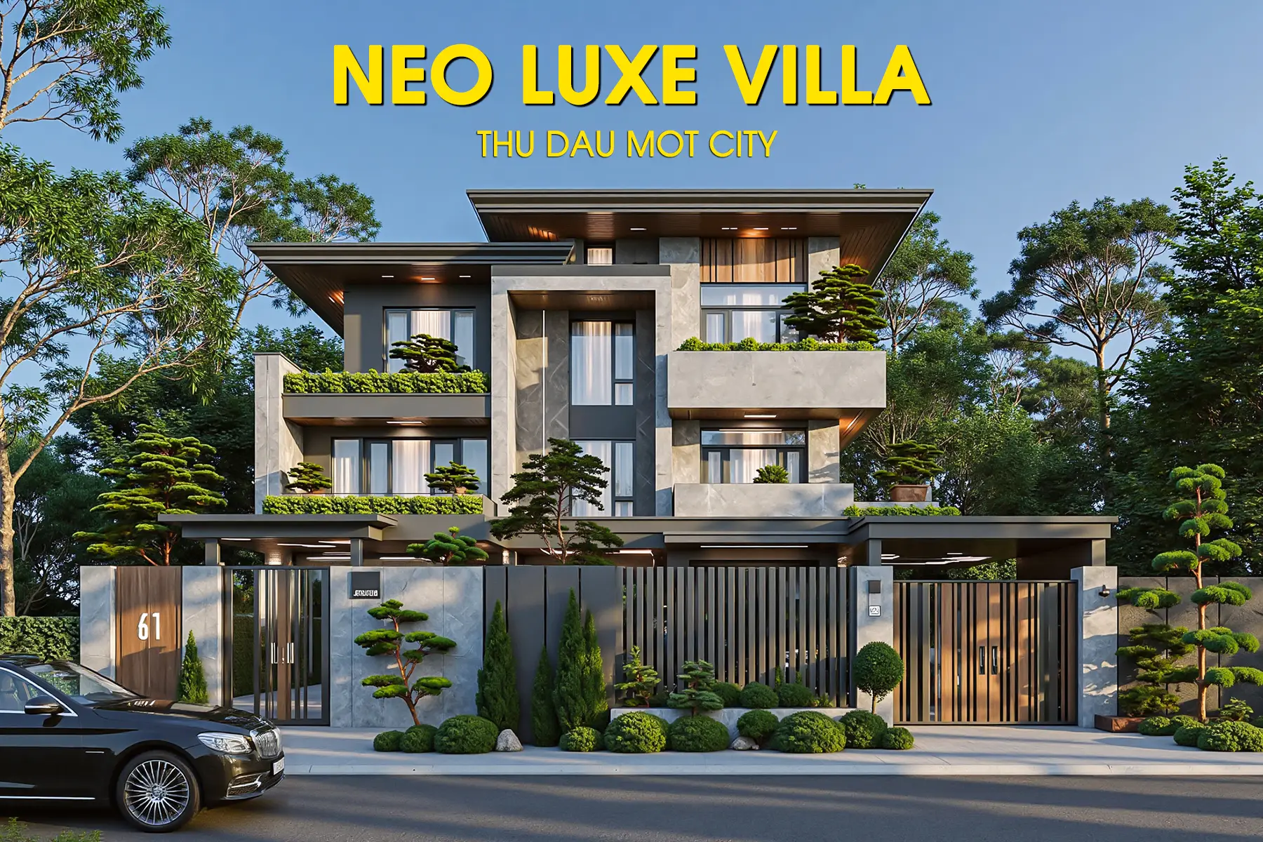 thiết kế biệt thự hiện đại tại bình dương