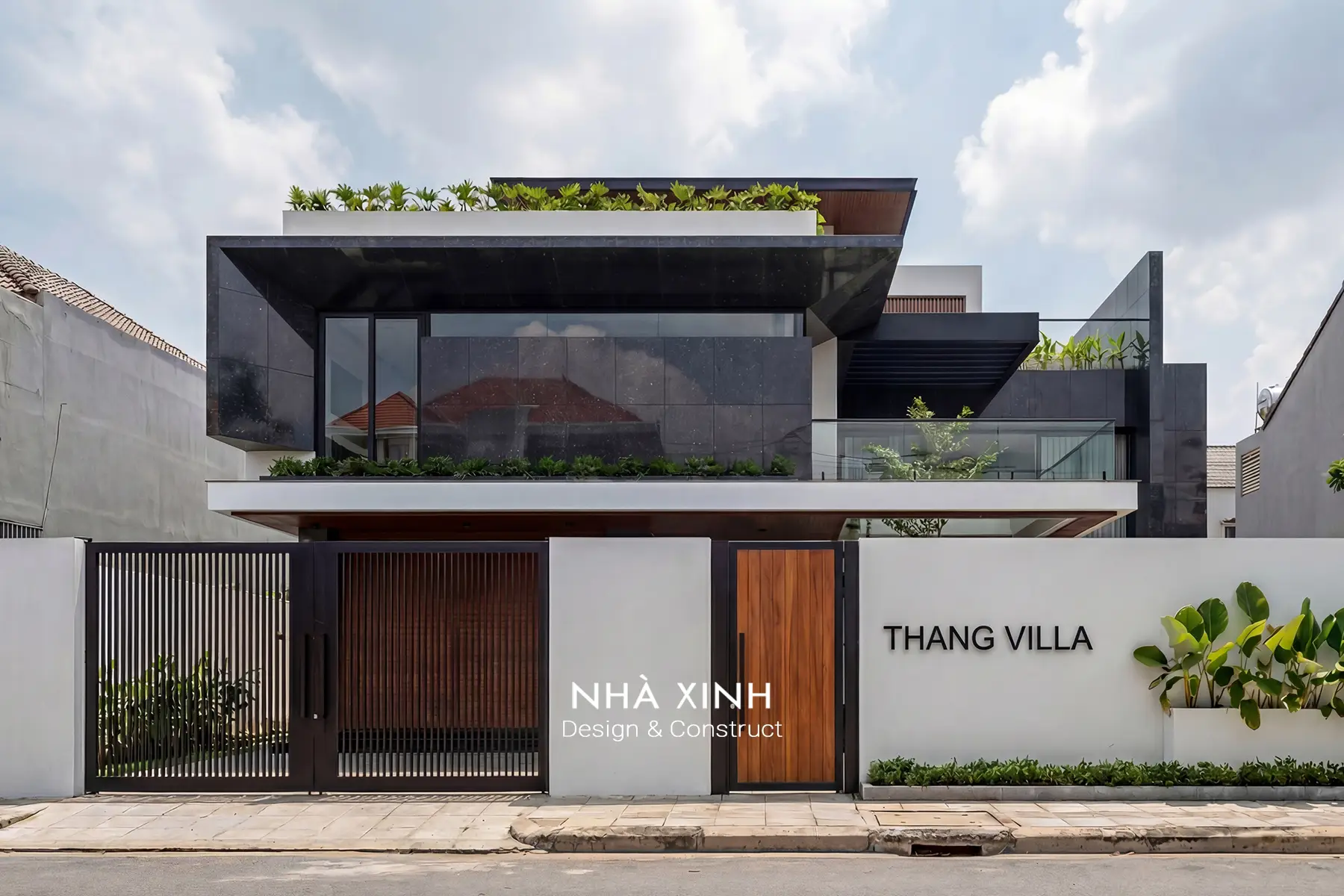 thiết kế biệt thự 2 tầng hiện đại