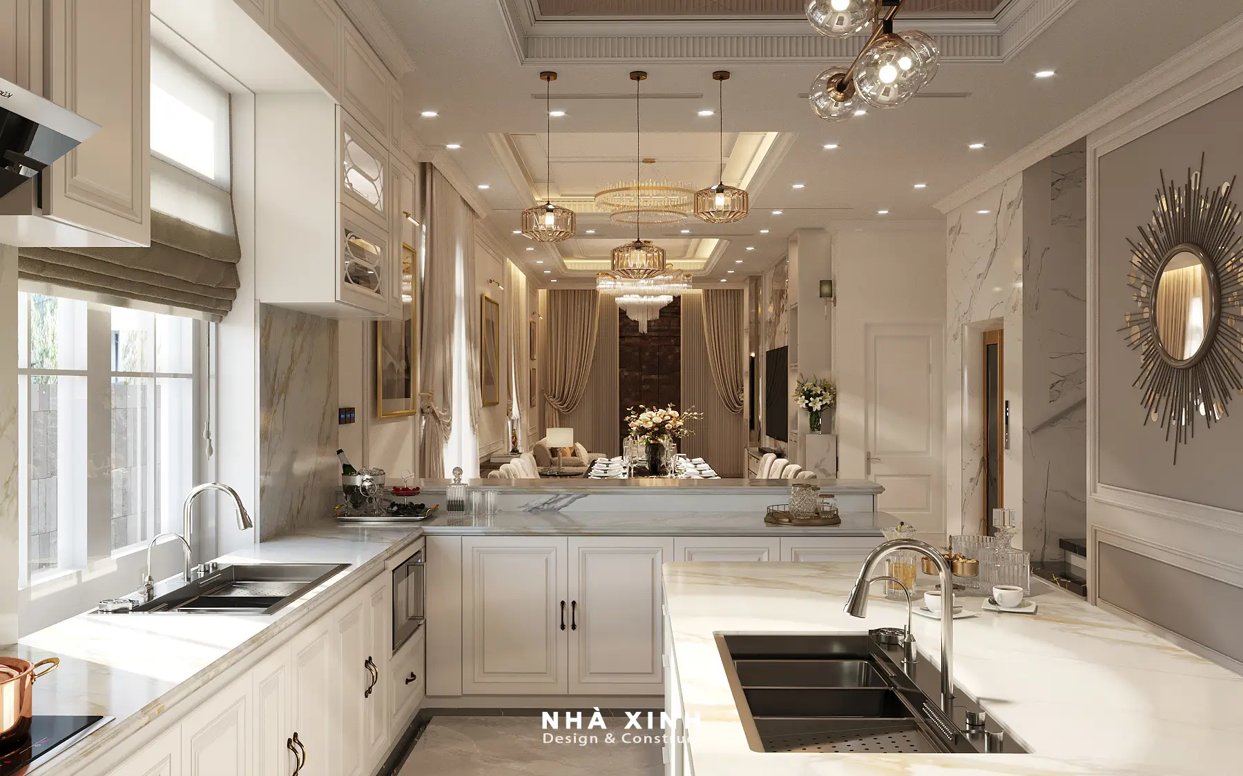 thiết kế nội thất phòng bếp