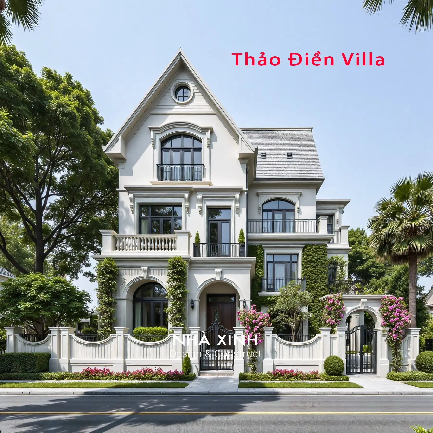 Thiết kế biệt thự mái thái đẹp sang trọng