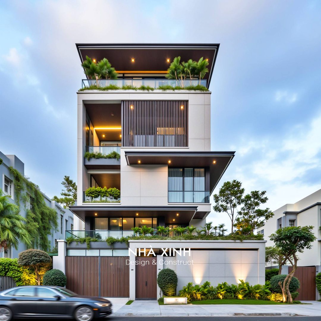 Thiết Kế Biệt Thự 4 Tầng Hiện Đại Hoàng Nam House Tại TP. Huế