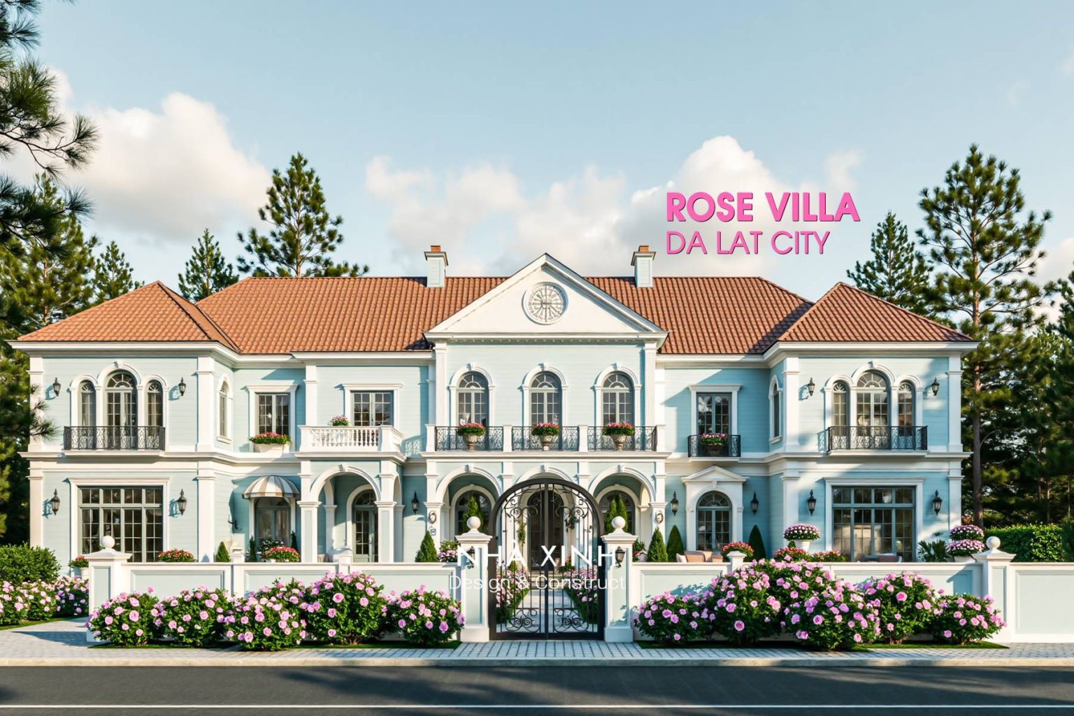 Thiết Kế Biệt Thự Vitage Quý Phái Sang Trọng Rose Villa -TP. Đà Lạt