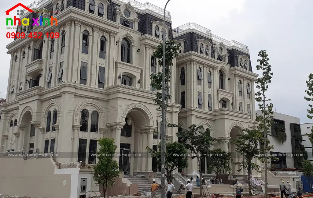 mẫu thiết kế biệt thự phong cách châu âu đẹp