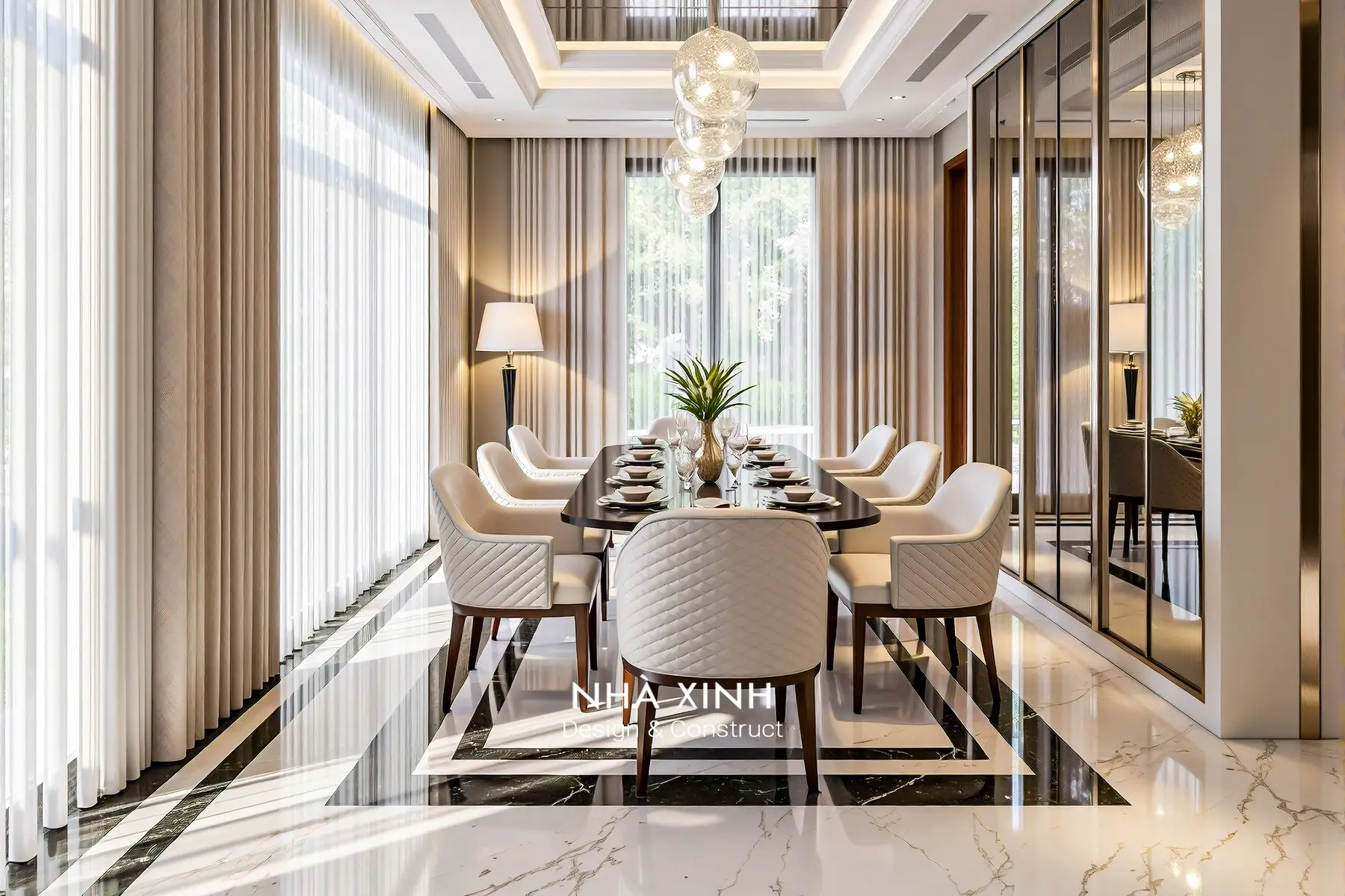 thiết kế nội thất phòng ăn nhà phố