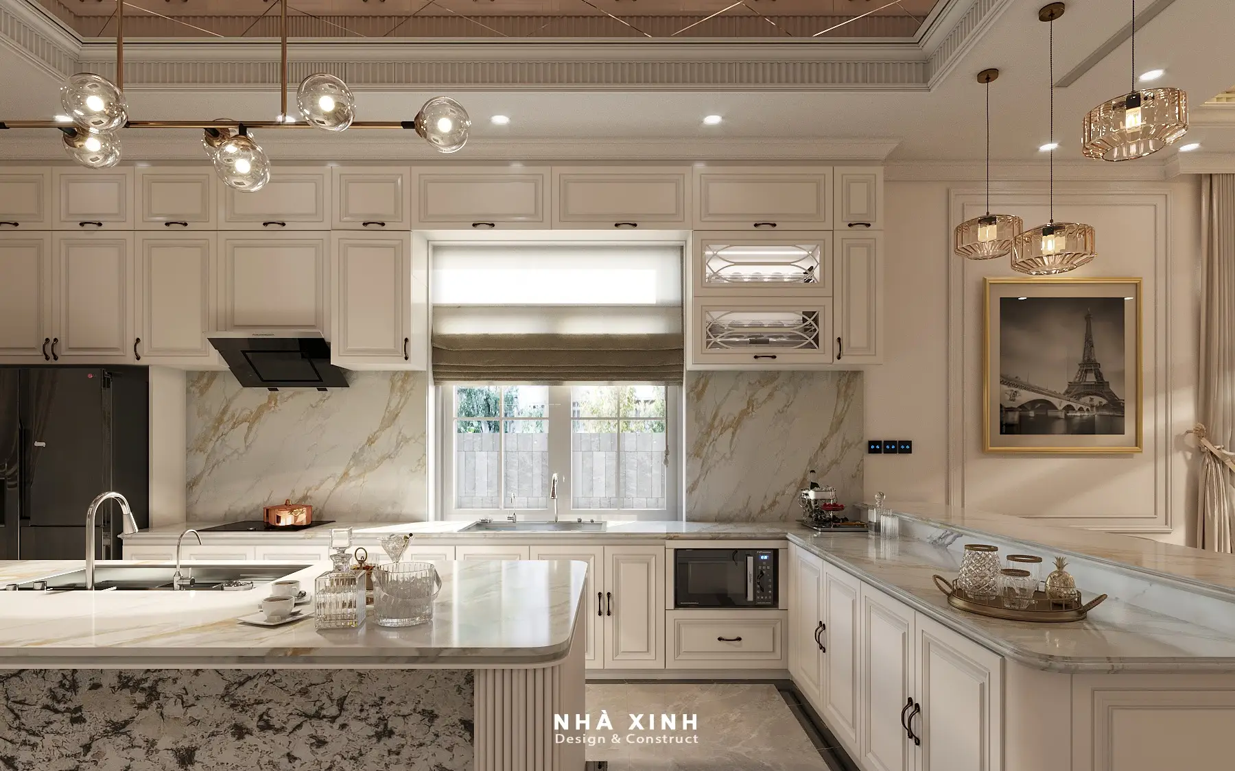 Mẫu thiết kế căn bếp phong cách hiện đại