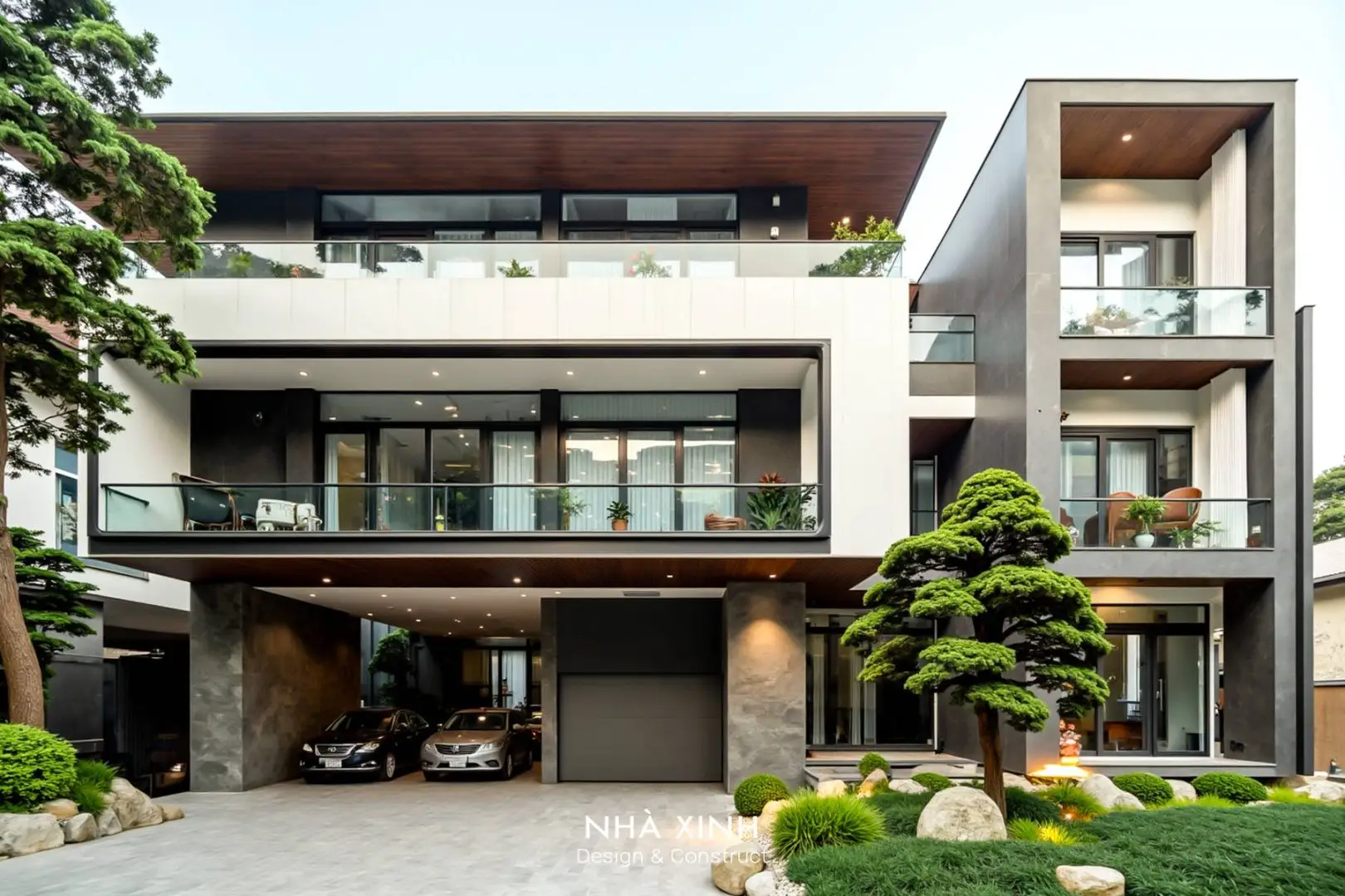 Thiết Kế Biệt Thự Sân Vườn Hiện Đại Dự Án Hoàng Villa