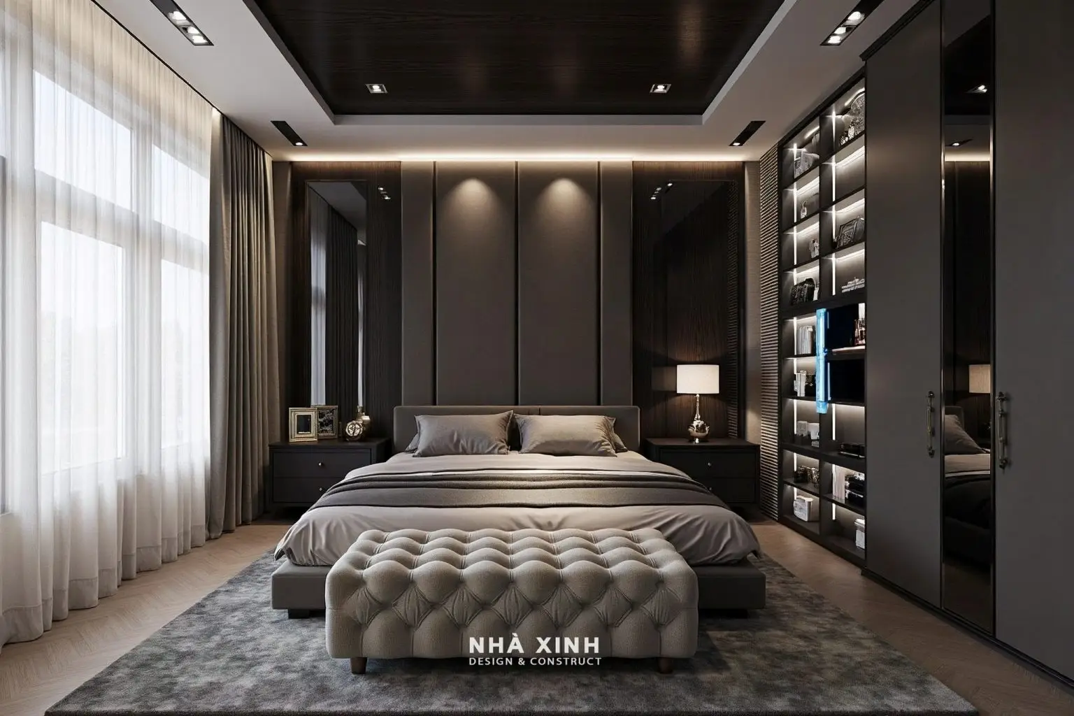 Mẫu thiết kế nội thất không gian phòng tắm sang trọng