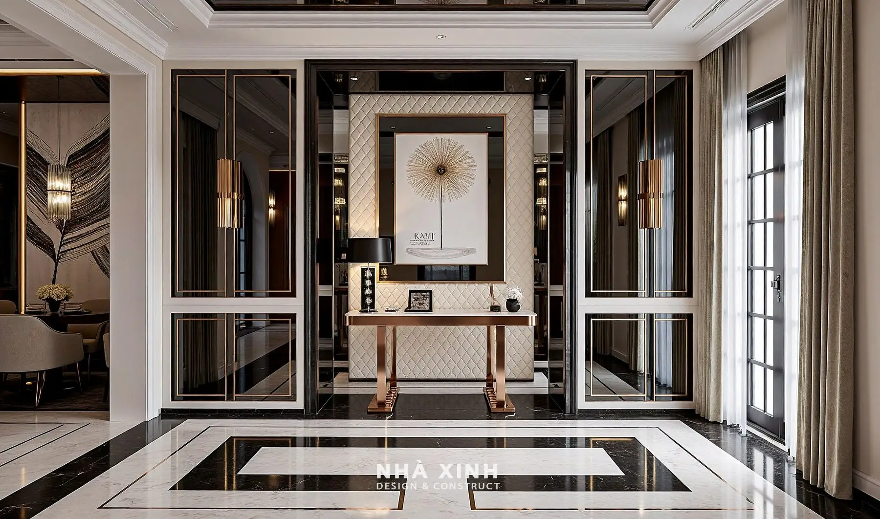 Mẫu thiết kế nội thất không gian phòng tắm sang trọng