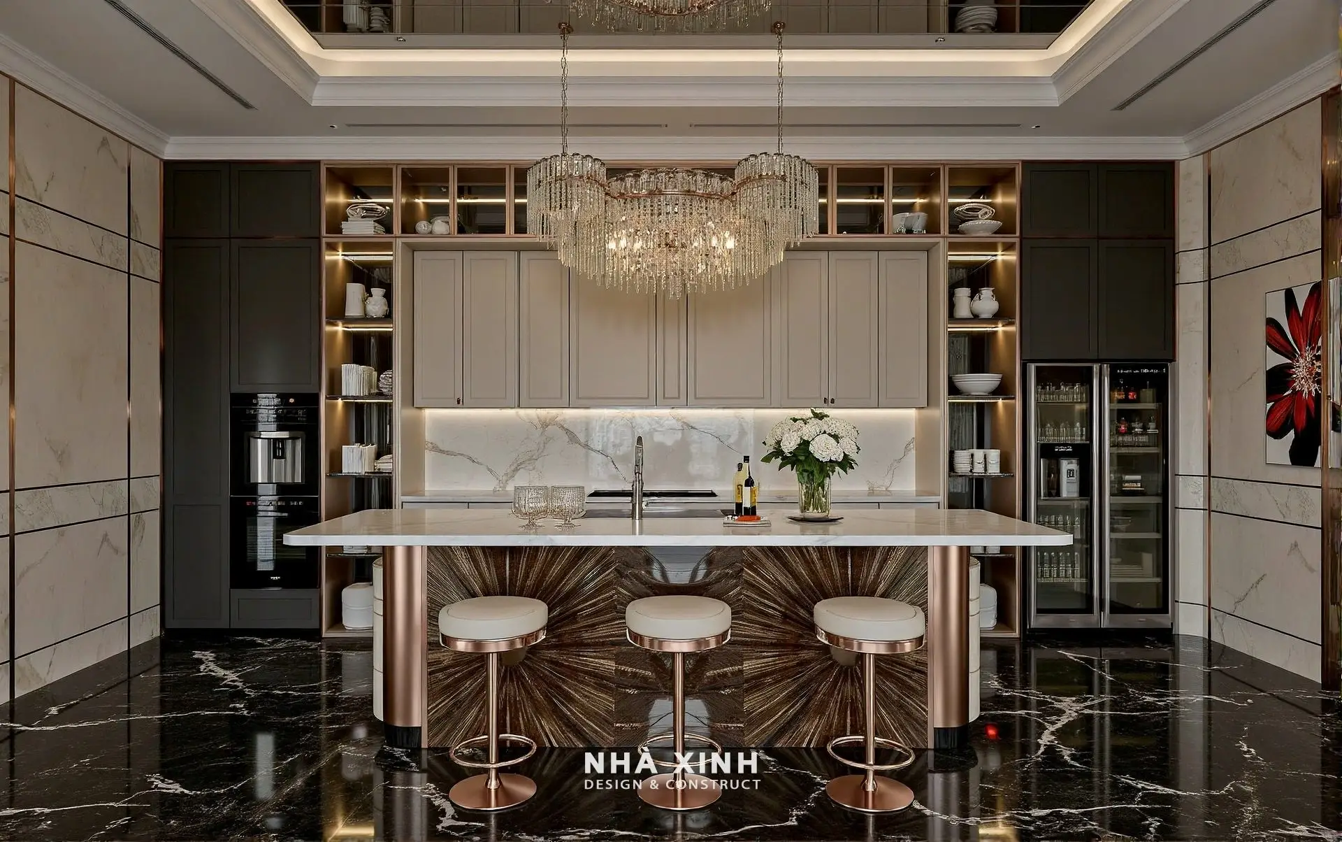 Mẫu thiết kế nội thất không gian phòng tắm sang trọng