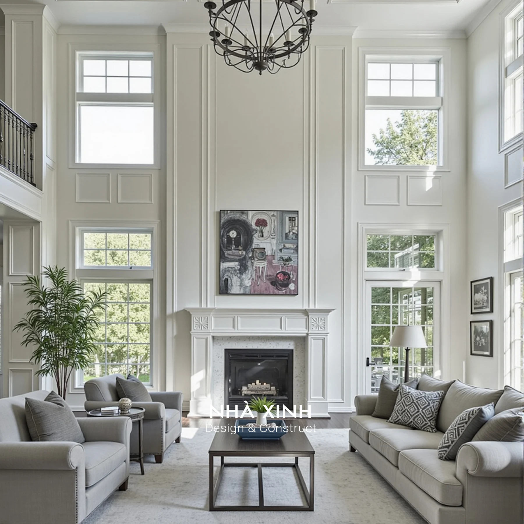 thiết kế nội thất tân cổ điển châu âu đẹp