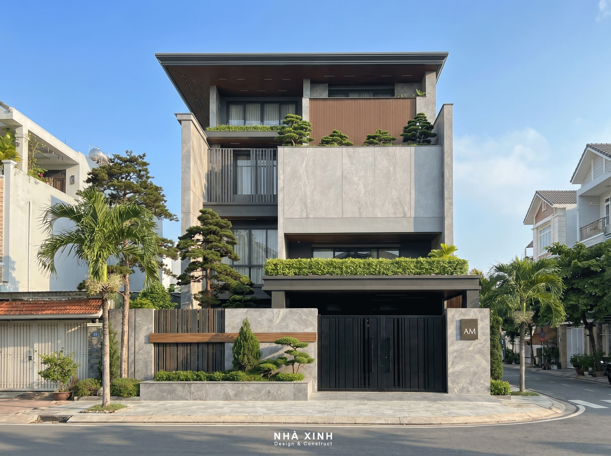 Thiết kế biệt thự 3 tầng hiện đại đẹp