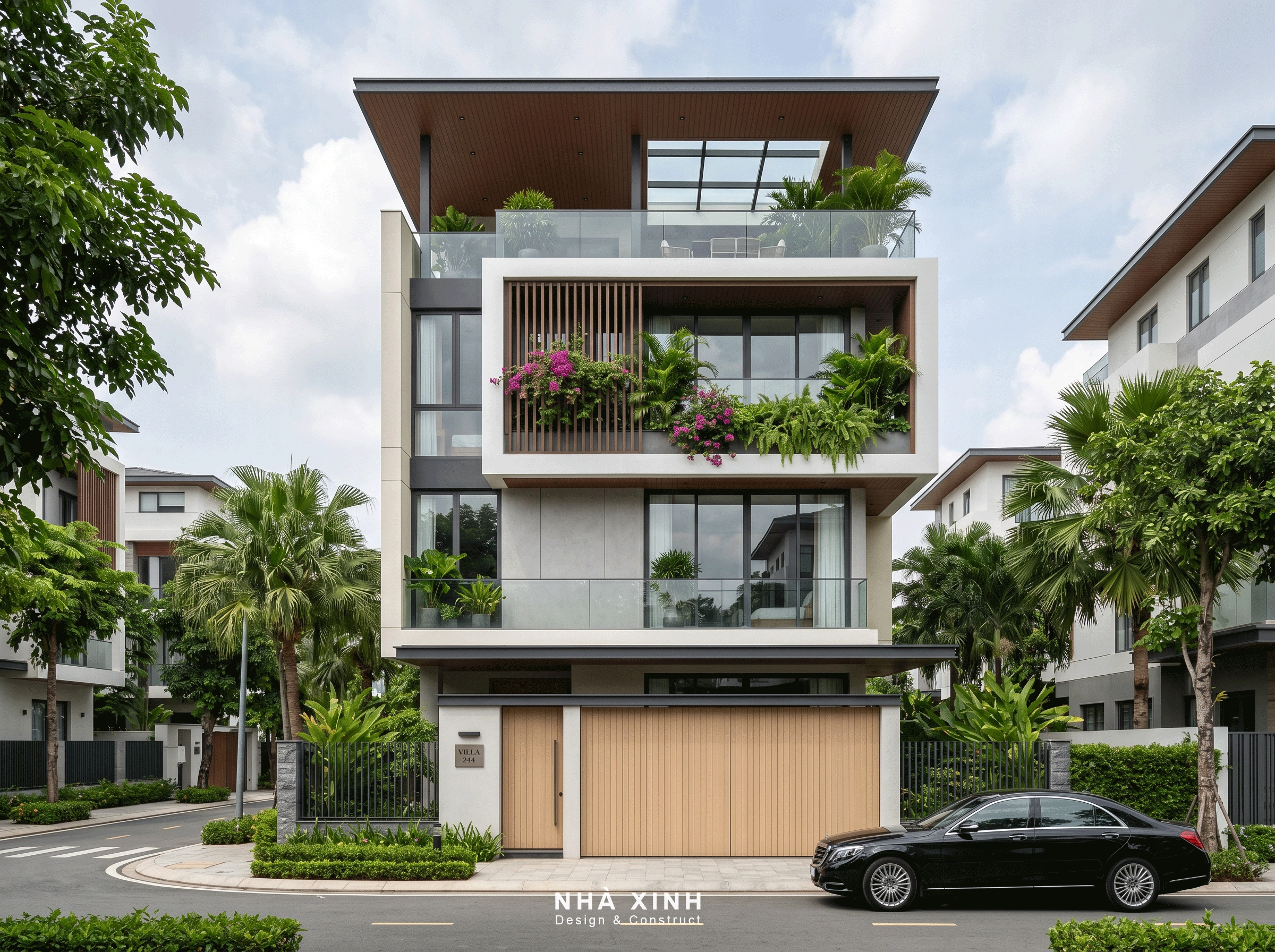 Thiết Kế Thi Công Biệt Thự 3 Tầng Hiện Đại Tại Củ Chi