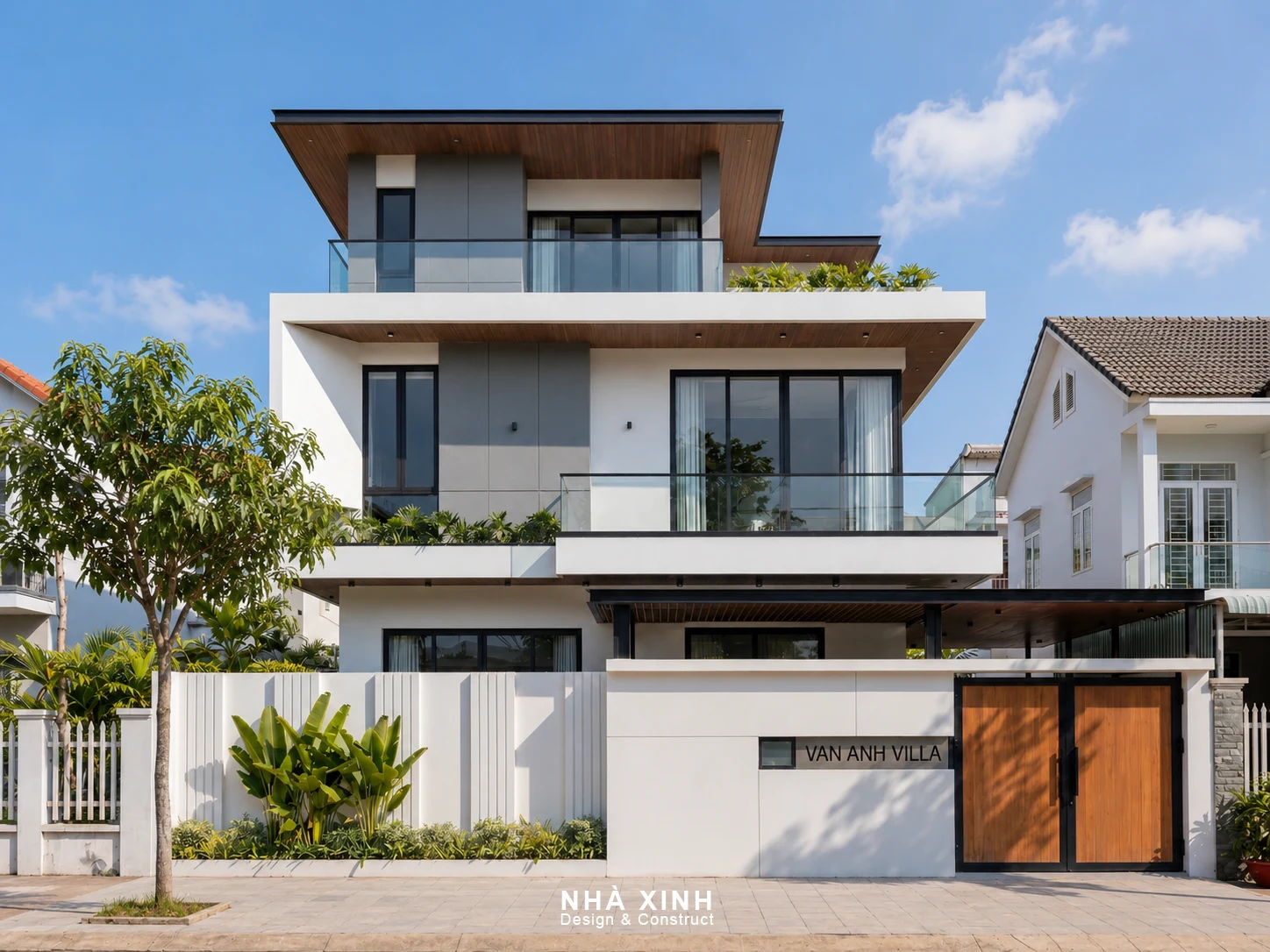 Thiết Kế Thi Công Biệt Thự 3 Tầng Hiện Đại Tại Củ Chi