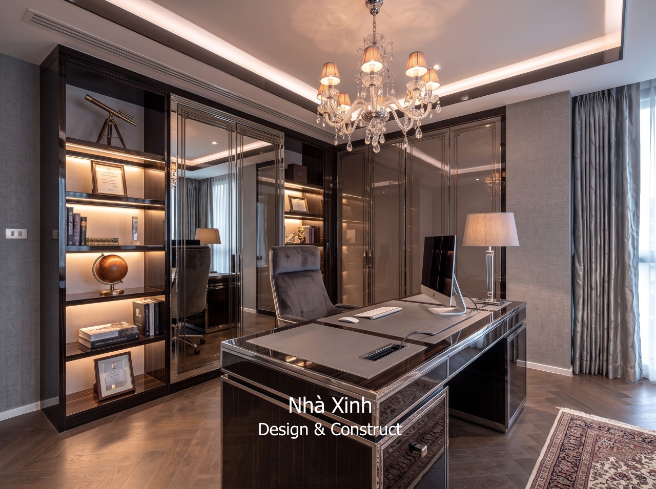 thiết kế biệt thự hiện đại sang trọng - phòng làm việc