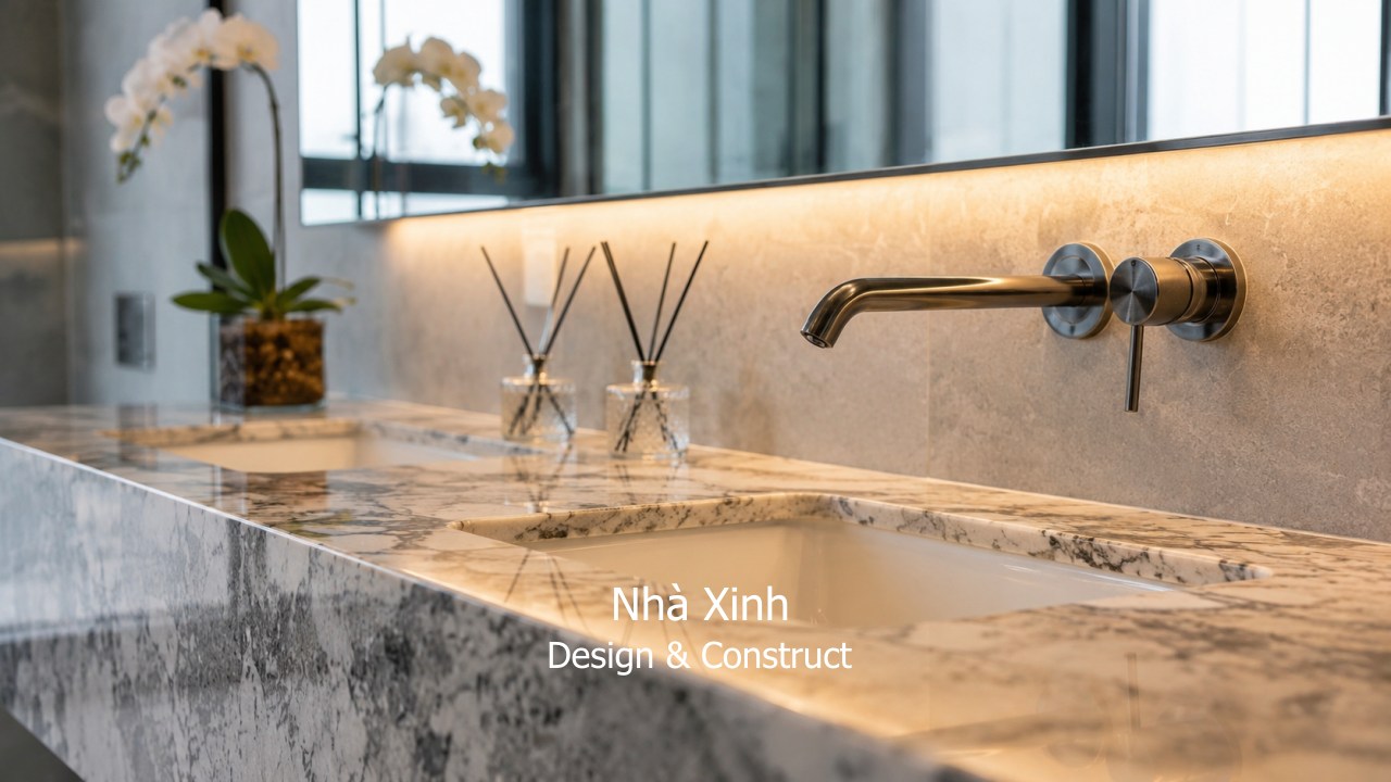 thiết kế biệt thự hiện đại tinh tế - phòng tắm
