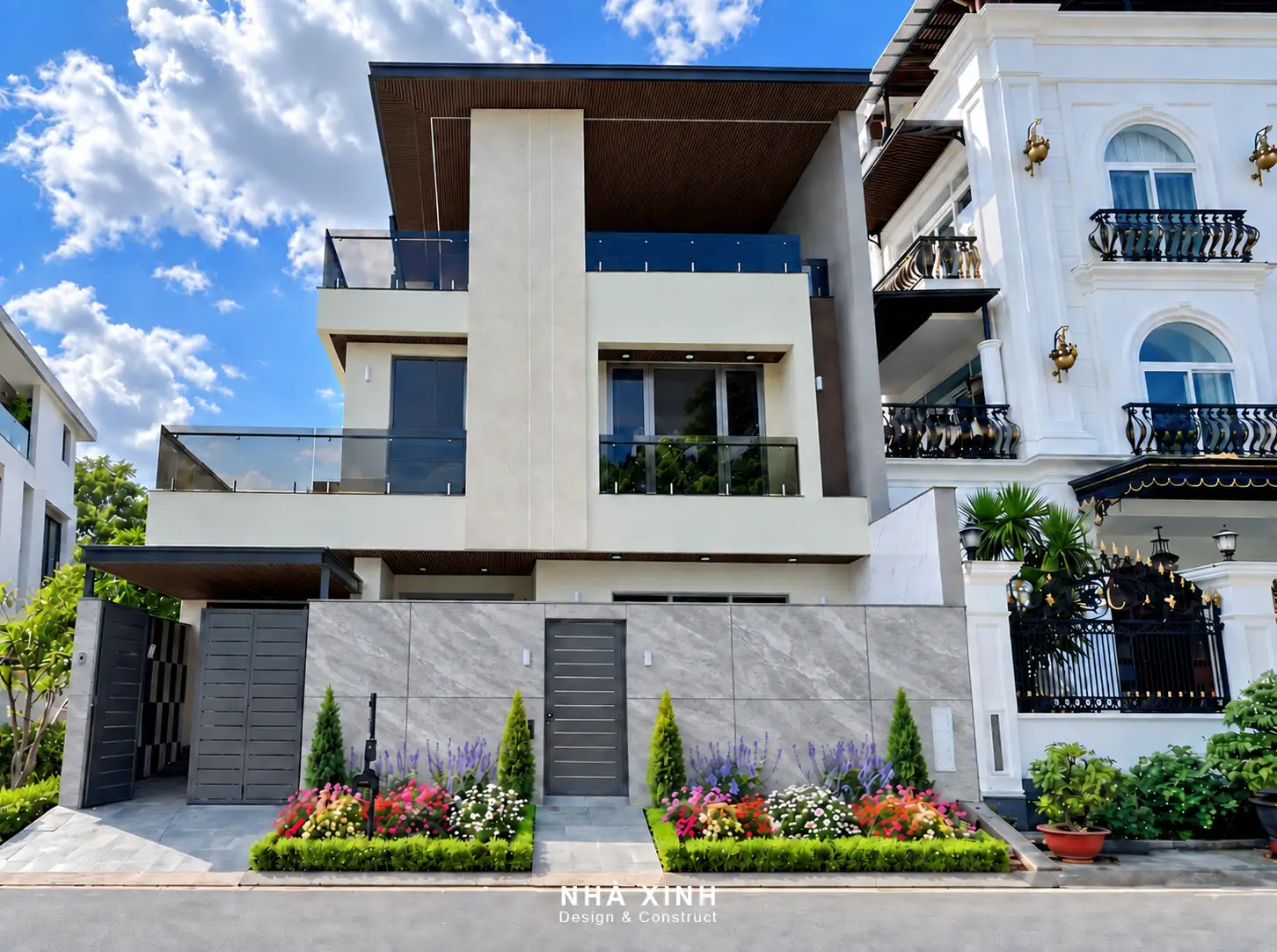 thiết kế biệt thự nam thông phú mỹ hưng