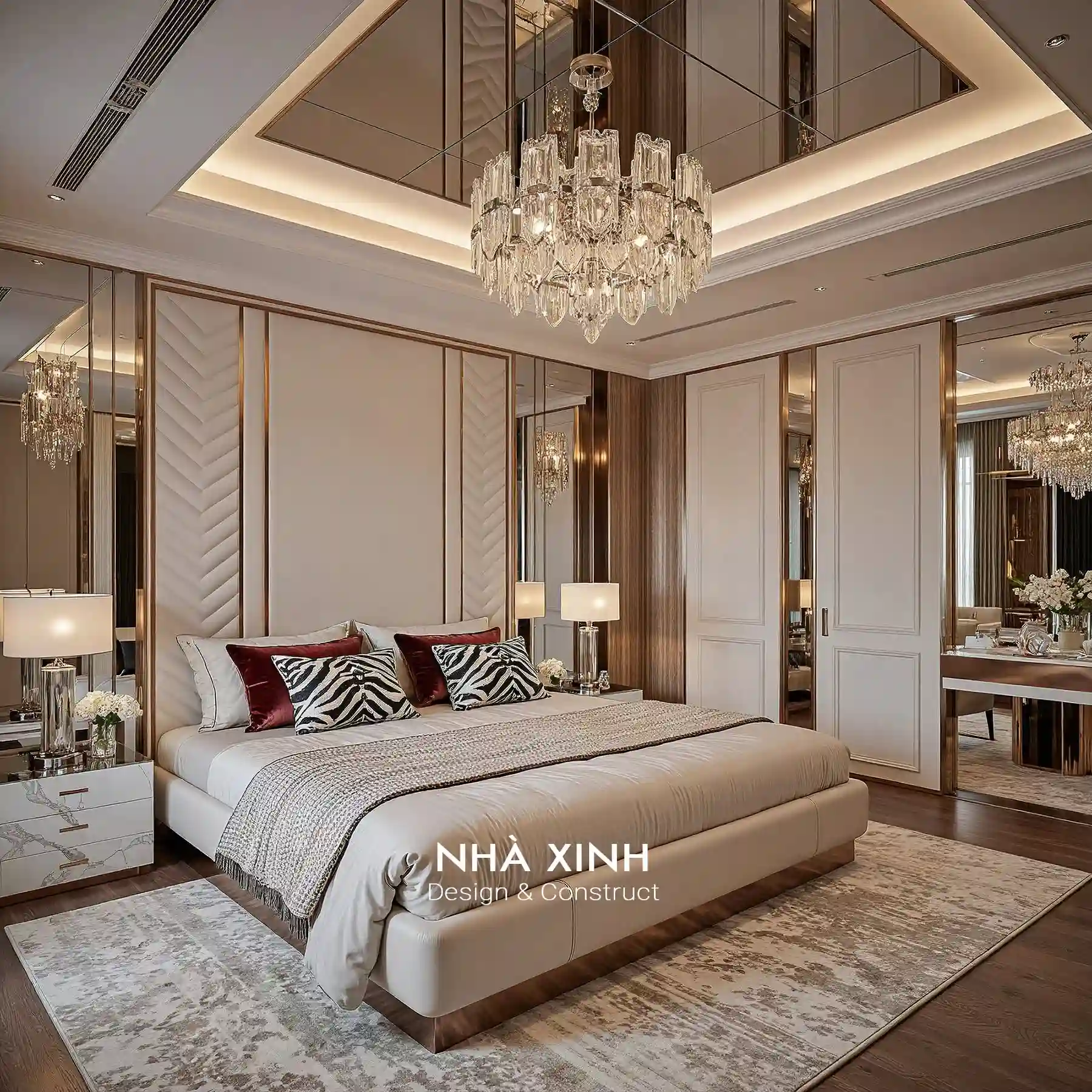 thiết kế nội thất phong cách hiện đại vinhomes green paradise cần giờ