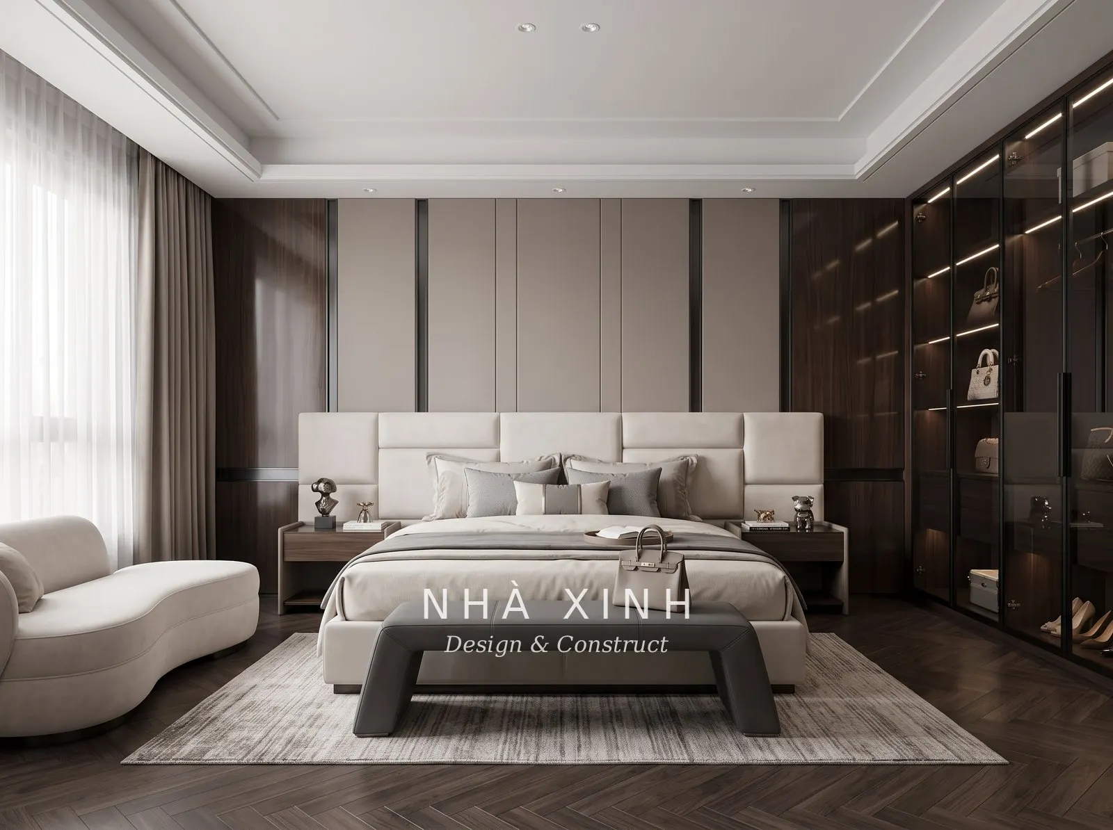 thiết kế nội thất phòng ngủ master